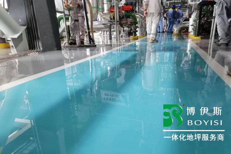 公海彩船6600环氧地坪以优质质量和服务优势赢得安徽凯泽新资料公司青睐